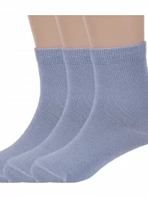 Комплект из 3 пар детских носков ХОХ, 3-d-1227, СВЕТЛО-СЕРЫЕ