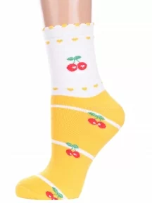 Детские махровые носки LORENZline, П3М, ЖЕЛТЫЕ