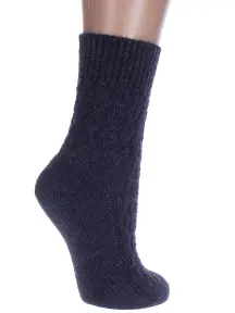 Женские полушерстяные носки RuSocks (Орудьевский трикотаж) ТЕМНО-СИНИЕ (Ж-180)