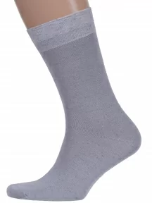 Мужские носки из вискозы и льна ХОХ, X-1107, СЕРЫЕ