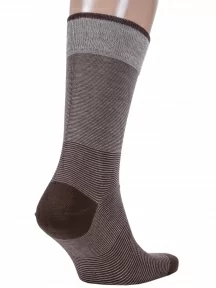 Мужские носки из мерсеризованного хлопка Sergio Di Calze (PINGONS), 17SC4, КОРИЧНЕВЫЕ