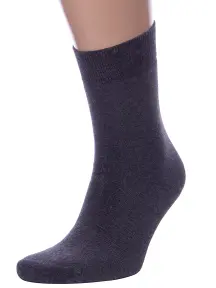 Мужские махровые носки RuSocks (Орудьевский трикотаж) ТЕМНО-СЕРЫЕ (М3-33066)