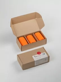 Набор из 3 пар мужских носков MSCLUB, 3-ПН-01, ОРАНЖЕВЫЕ