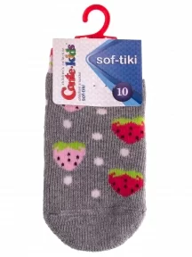 Детские махровые носки Conte kids, 7С-53СП, рис. 468, СЕРЫЕ