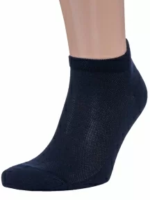 Мужские короткие носки из микромодала Grinston socks (PINGONS), 15D10, СИНИЕ
