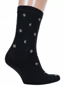 Мужские носки Альтаир, С3, ЧЕРНЫЕ с бежевым