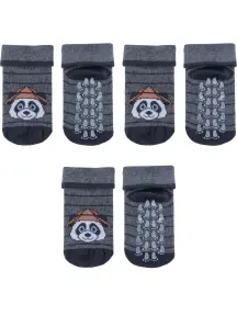 Комплект из 3 пар детских носков RuSocks (Орудьевский трикотаж) рис. 02, СЕРЫЕ (3-ДТ-95)