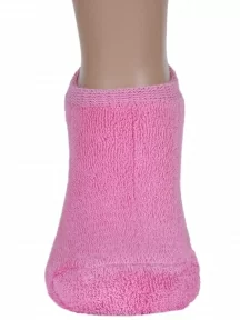 Детские короткие носки с наружной махрой ХОХ, DZ-3R18, ТЕМНО-РОЗОВЫЕ