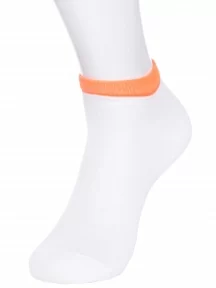 Детские носки LORENZline, П21, БЕЛЫЕ с оранжевым