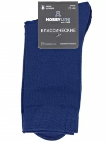 Мужские носки Hobby Line, Нм061, ТЕМНО-СИНИЕ