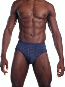 Мужские бамбуковые трусы-слипы SERGIO DALLINI, SG2932-2, СИНИЕ