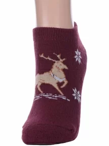 Женские махровые шерстяные носки АЛЬТАИР, ДМ-50, БОРДОВЫЕ