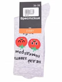 Спортивные носки Брестские (БЧК), 21С4201, рис. 153, СВЕТЛО-СЕРЫЕ МЕЛАНЖ