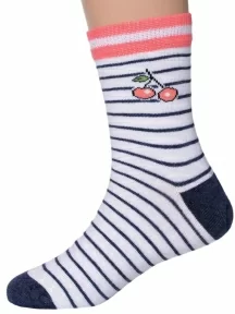 Детские носки RuSocks (Орудьевский трикотаж), Д-31353, рис. 04, БЕЛО-СИНИЕ