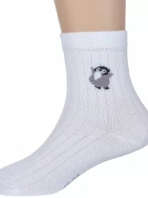 Детские носки RuSocks (Орудьевский трикотаж), Д3-130096М, рис 03, БЕЛЫЕ