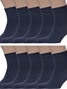 Комплект из 10 пар мужских носков Брестские (БЧК), 10-14С2124, рис. 000, ТЕМНО-СЕРЫЕ