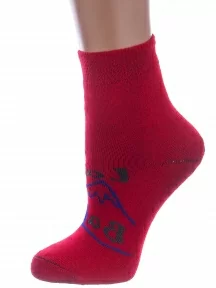 Детские махровые носки Альтаир, С67, КРАСНЫЕ