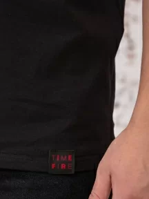 Мужская футболка TIME FIRE, TF21_02, ЧЕРНАЯ