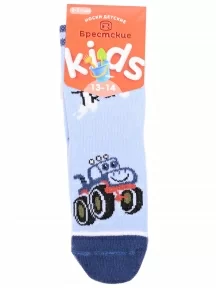 Детские носки Брестские (БЧК), 14С3081, рис. 4008, БЛЕДНО-ГОЛУБЫЕ