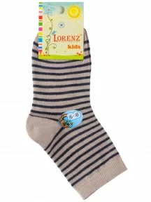 Детские носки LORENZline, Л102, БЕЖЕВЫЕ в полоску