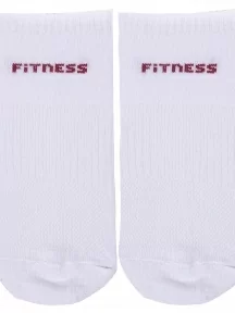 Женские спортивные носки Альтаир, А217, БЕЛЫЕ с бордовым