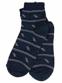 Детские полушерстяные носки "НАШЕ" Смоленской чулочной фабрики, 236С2, рис. 1, ТЕМНО-СИНИЕ №3-1