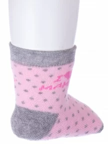 Детские махровые носки "Красная ветка", С-1609, РОЗОВЫЕ