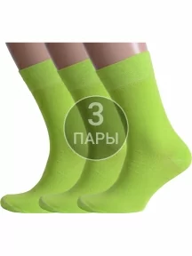 Комплект из 3 пар мужских носков Альтаир, 3-H226, САЛАТОВЫЕ