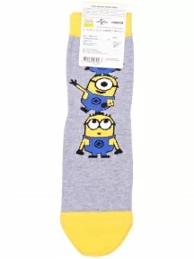 Женские носки серии Миньоны Брестские (БЧК), 20С1124, рис. 309, СЕРЫЕ МЕЛАНЖ