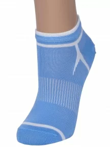 Женские короткие носки LORENZline, С24, ГОЛУБЫЕ