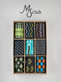 Набор из 9 пар мужских носков MSCLUB №М43, ВИ9-НМ43, "Чужой среди своих"