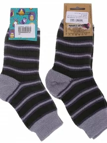 Детские махровые носки Альтаир, С114, ТЕМНО-ЗЕЛЕНЫЕ С СЕРЫМ