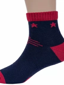 Детские укороченные носки Брестские (БЧК), 15С3085, рис. 485, ТЕМНО-СИНИЕ