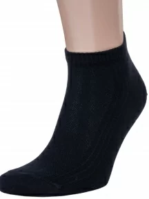 Мужские короткие носки DiWaRi, 7С-37СП, рис. 018, ЧЕРНЫЕ