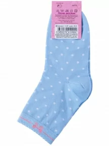Детские носки LORENZline, Л105, ГОЛУБЫЕ в горох