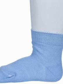 Детские носки из 100% хлопка "НАШЕ" Смоленской чулочной фабрики, С115, рис. 1, ГОЛУБАЯ ДЫМКА №9