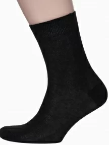 Мужские носки из 100% хлопка "НАШЕ" Смоленской чулочной фабрики, 5С40, рис. 1, ЧЕРНЫЕ №1