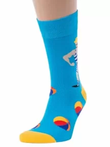 Комплект из 3 пар мужских носков MSCLUB №М06, msk3-М06, NM-77Э, ГОЛУБЫЕ