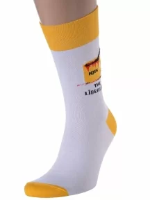 Мужские носки MSCLUB №М18, nm-213, "Kiss the librarian"