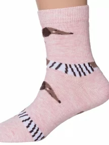 Детские носки RuSocks (Орудьевский трикотаж), Д-31353, рис. 09, ПЕРСИКОВЫЕ