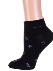 Женские носки Брестские (БЧК) рис. 658, ЧЕРНЫЕ (14с1101)