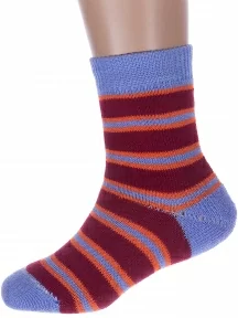 Детские махровые носки Альтаир, С114, БОРДОВО-ГОЛУБЫЕ