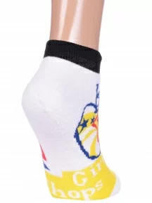 Женские махровые носки PARA socks, P00306, БЕЛЫЕ