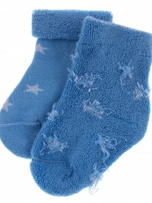 Детские махровые носки RuSocks (Орудьевский трикотаж), Д-33303, ГОЛУБЫЕ