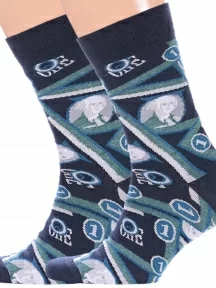 Комплект из 2 пар мужских носков "Красная ветка", 2-С-1363, СИНИЕ