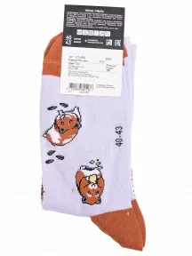 Носки унисекс Брестские (БЧК), 21С4200, рис. 165, СЕРЕБРИСТЫЕ