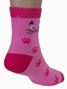 Детские носки "Алена", 08д8, ЯРКО-РОЗОВЫЕ