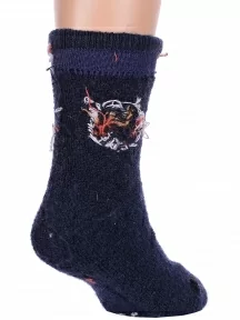 Детские теплые махровые носки Hobby Line, Ндад7622-1, ТЕМНО-СИНИЕ