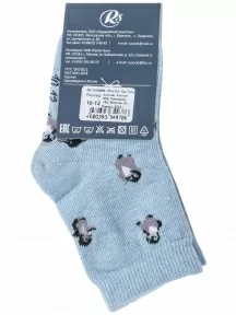 Детские носки RuSocks (Орудьевский трикотаж), Д3-130096М, рис. 01, СВЕТЛО-ГОЛУБЫЕ