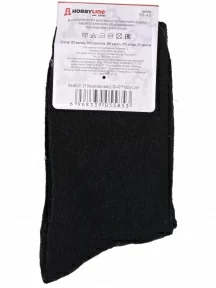 Женские теплые носки Hobby Line, Нжа6201-01, ЧЕРНЫЕ
